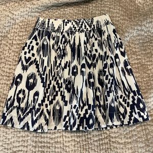Banana Republic a-line patterned skirt
